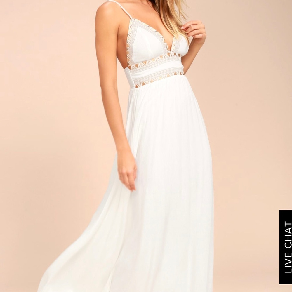 Lulu’s goddess maxi dress NWT